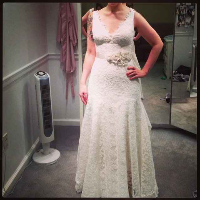 I look fat deals in my wedding dress