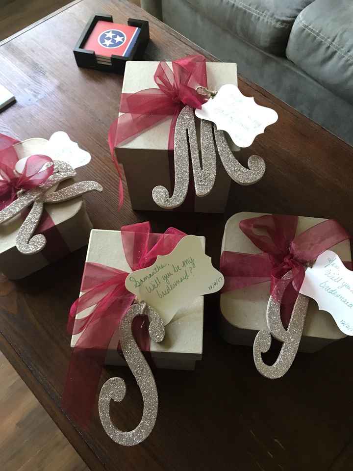 Bridesmaid Boxes - Complete! (Finally)