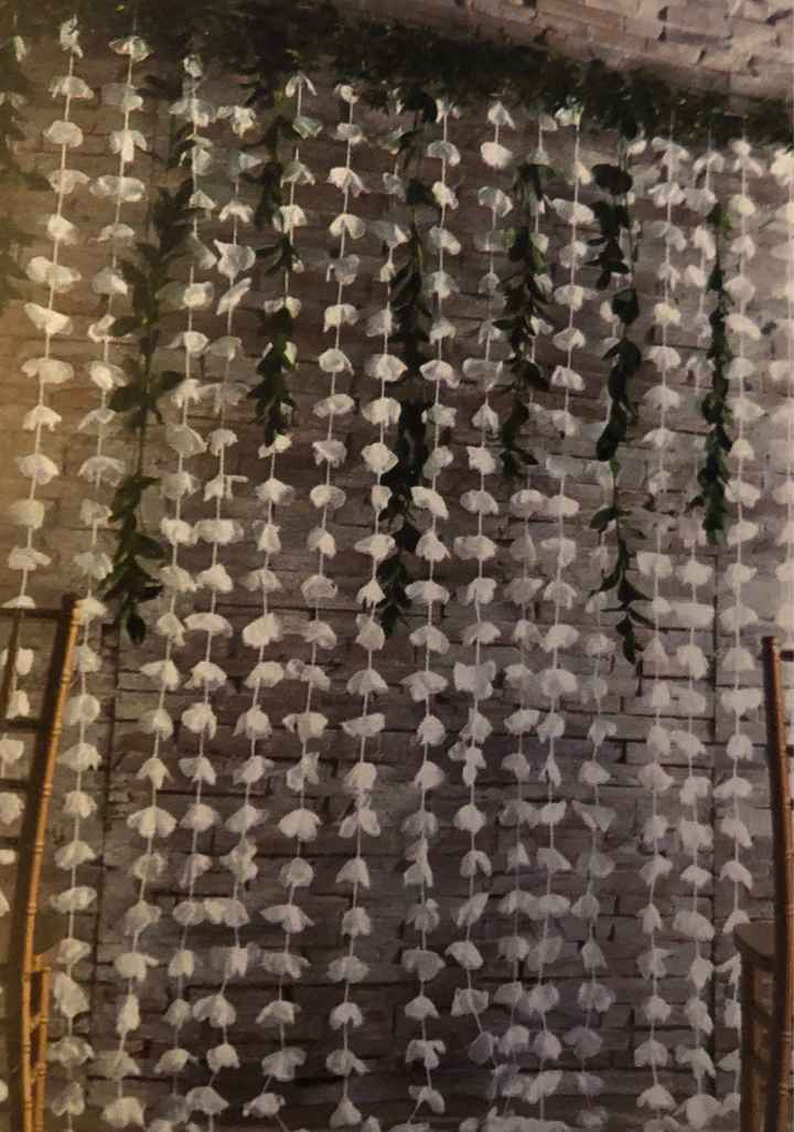 Has anyone made a hanging flower ceremony backdrop? - 1