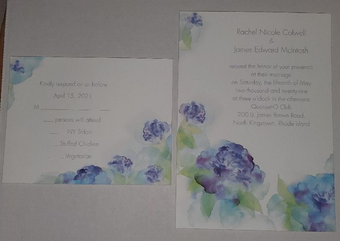 Multiple Piece Wedding Invites - 1