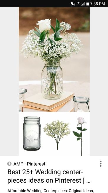 Mason jar arrangements - 1