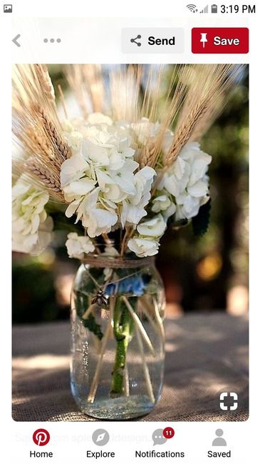 Mason jar arrangements - 1