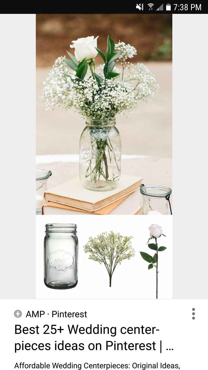 Mason jar arrangements - 1