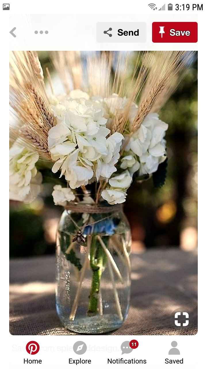 Mason jar arrangements - 1