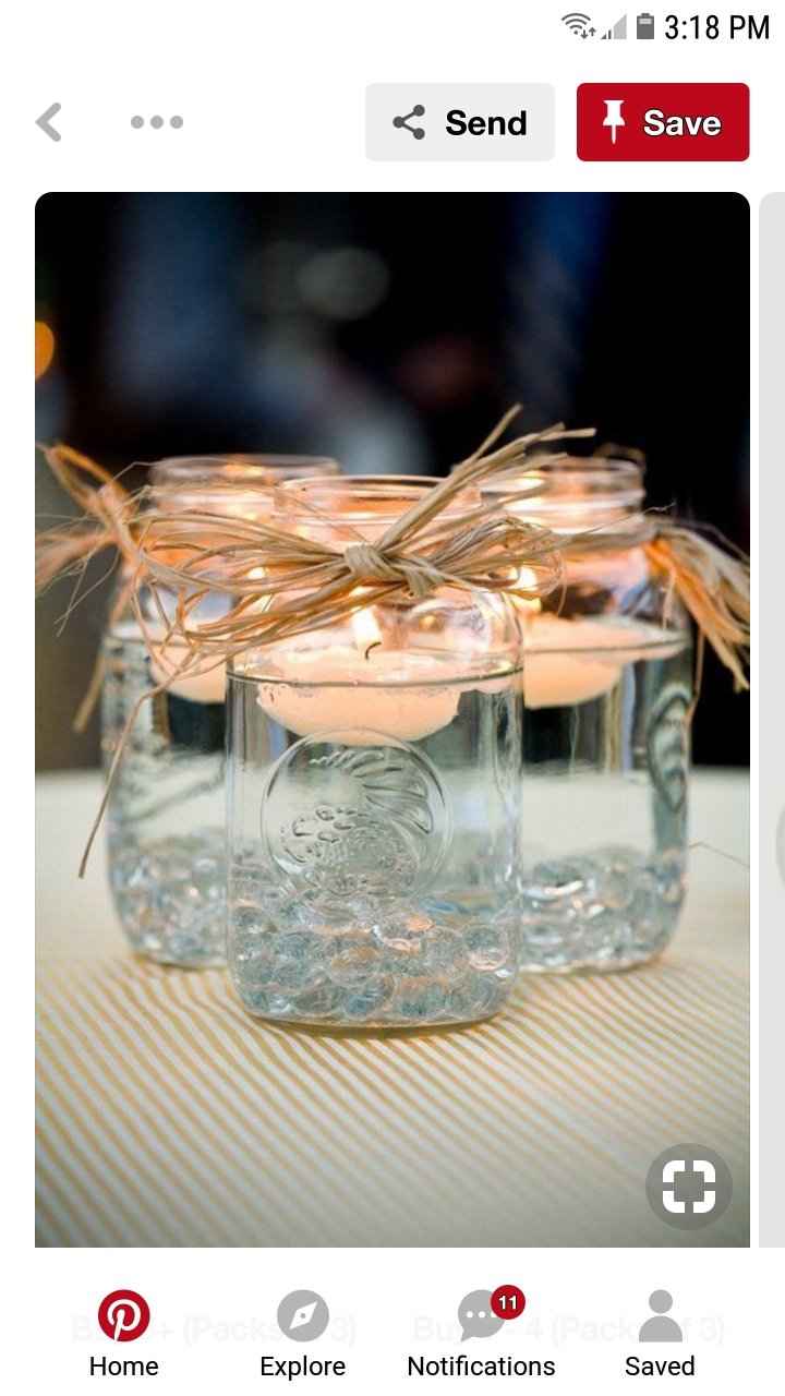 Mason jar arrangements - 3