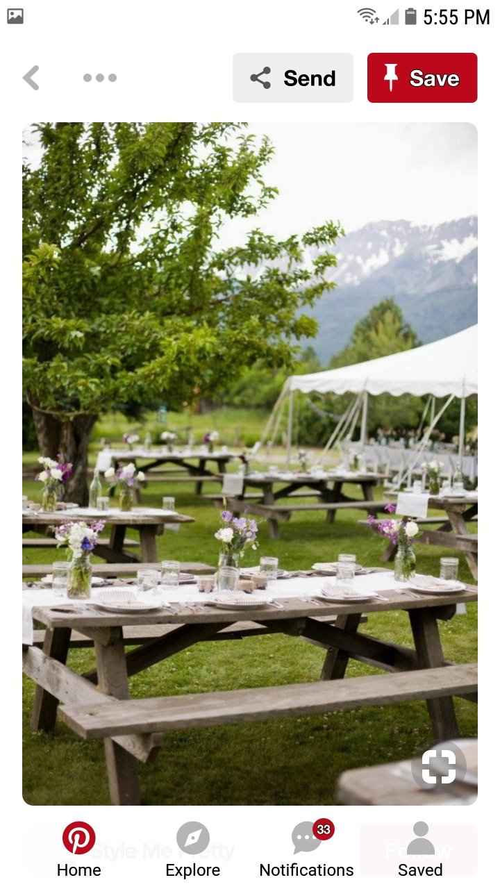 Picnic tables for reception? - 3