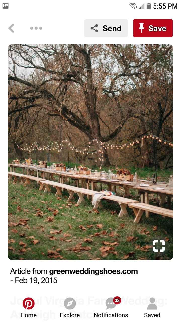 Picnic tables for reception? - 4
