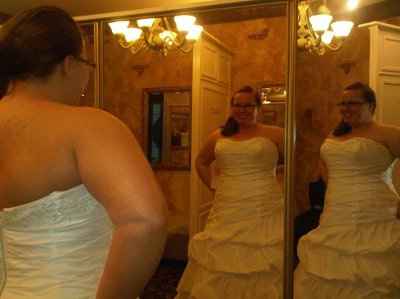 I GOT MY DRESS!  I got my dress!!  Finally!!