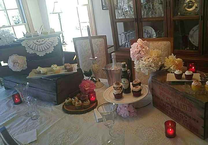 Mini cupcake table!