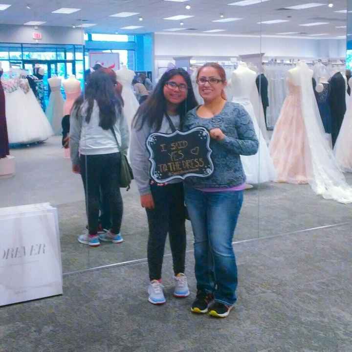 Today I said YES TO THE DRESS!!!