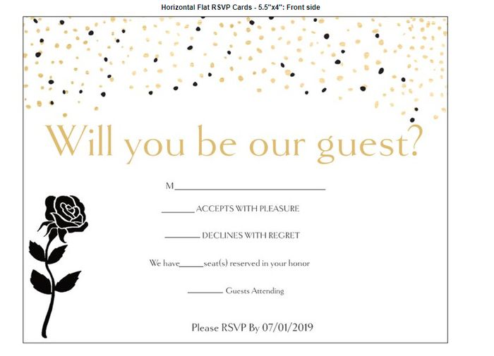 Beauty & The Beast Wedding Invitations 12