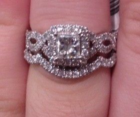 show me your wedding band e-ring combos! :D
