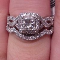 show me your wedding band e-ring combos! :D