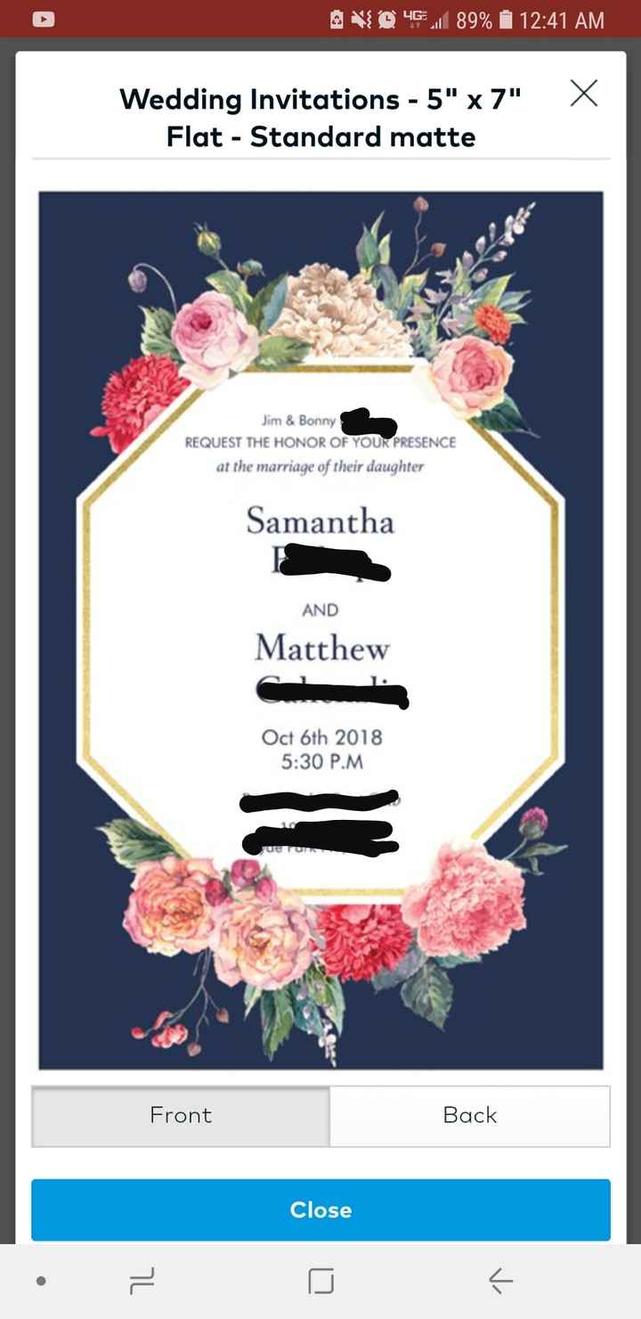 My invites finally came in! - 1