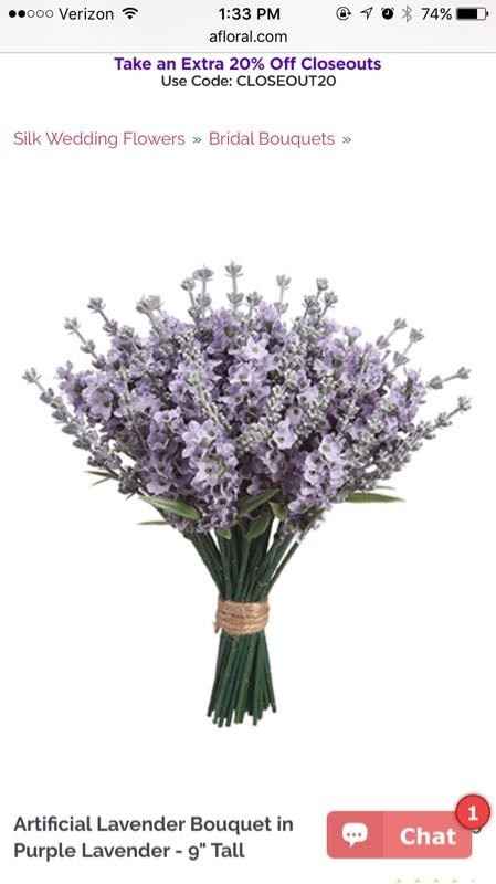 Silk flower bouquets