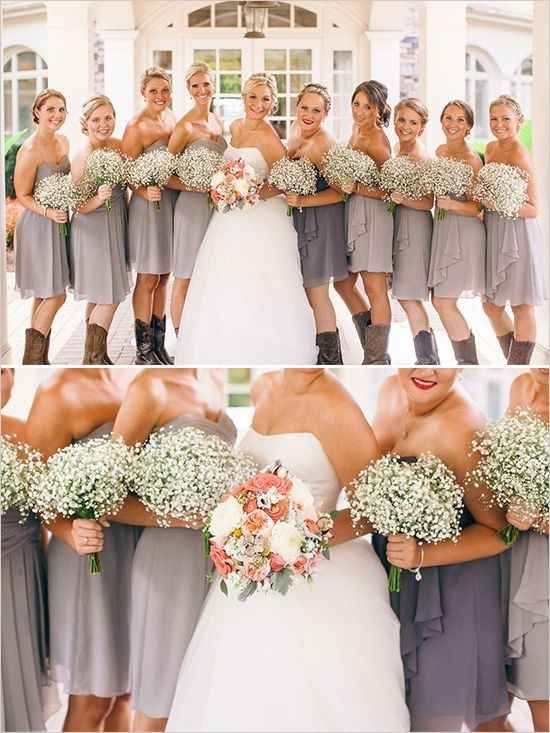Roses and Babys Breath Floral