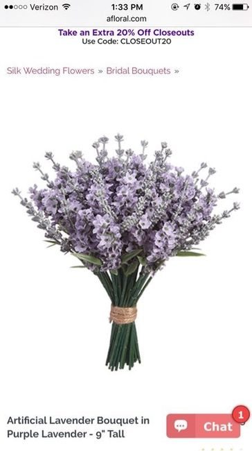 Silk flower bouquets
