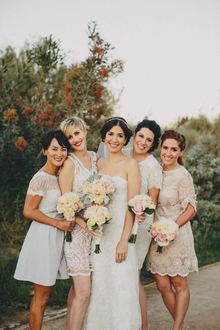 White or Colorful: Bridesmaids Dresses? 4