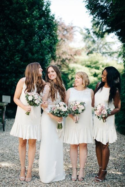 White or Colorful: Bridesmaids Dresses? 5