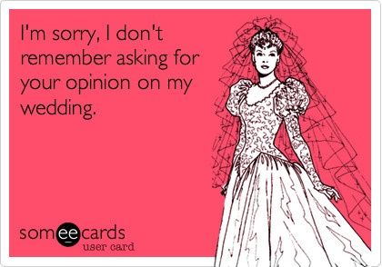 Share something fun and wedding related