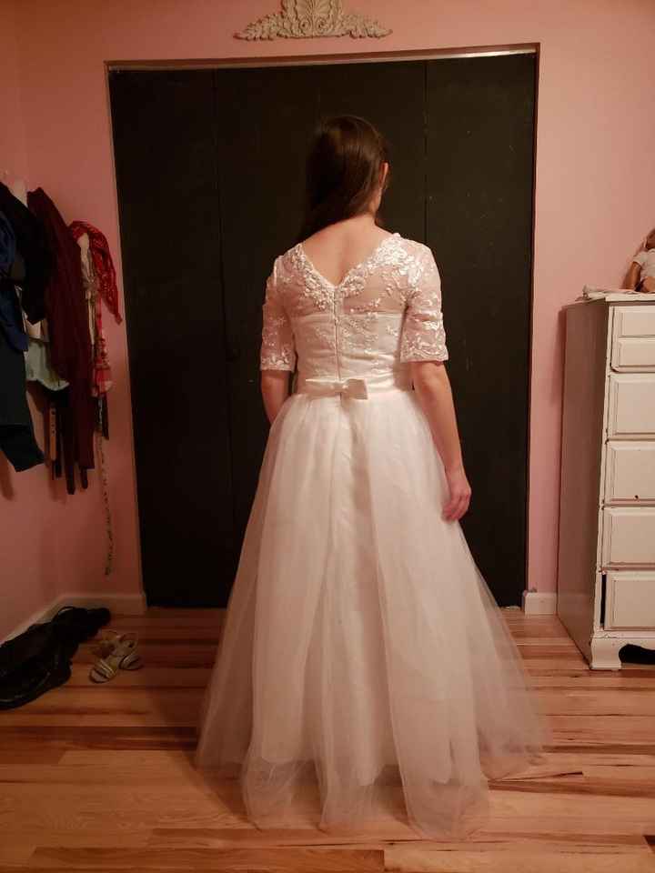 The dress I received