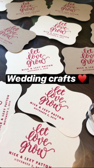What are you giving as wedding favors? - 1