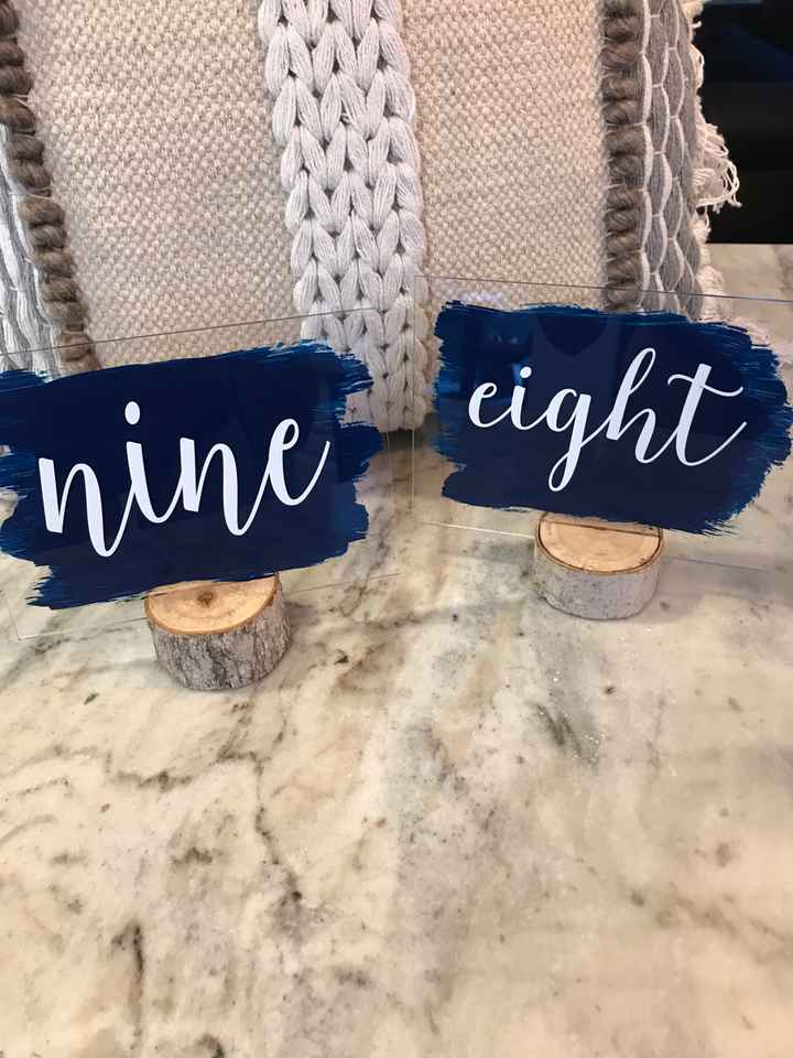 diy table numbers 😍 - 1