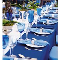 Royal blue tablecloths