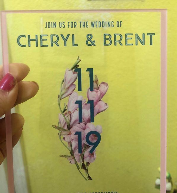 Acrylic Wedding Invitations 1