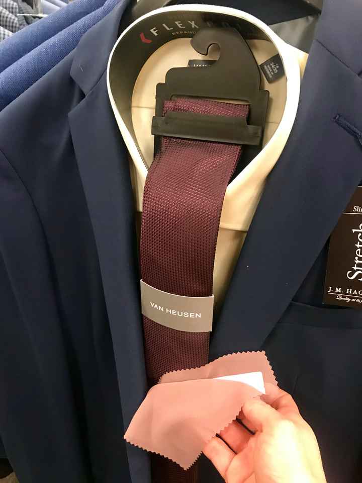 Different color bridesmaids dresses to groomsmen ties - 1