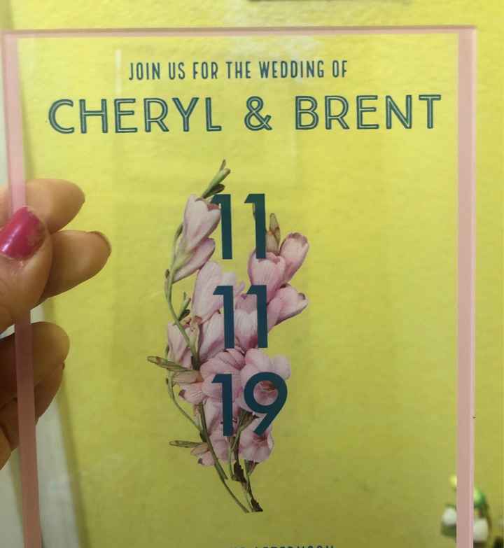 Acrylic Wedding Invitations - 1