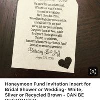 Giftless bridal shower wording? - 1