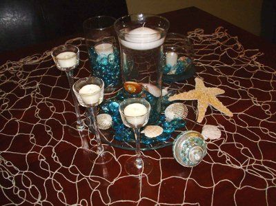 Beach theme centerpiece