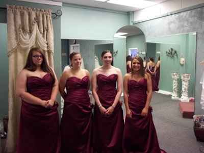 Neckline for bridesmaid dresses