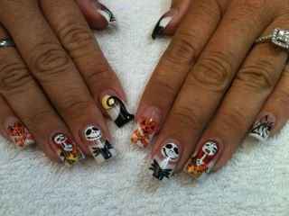 NWR; showing off my halloween nails! Oh and E-ring too!