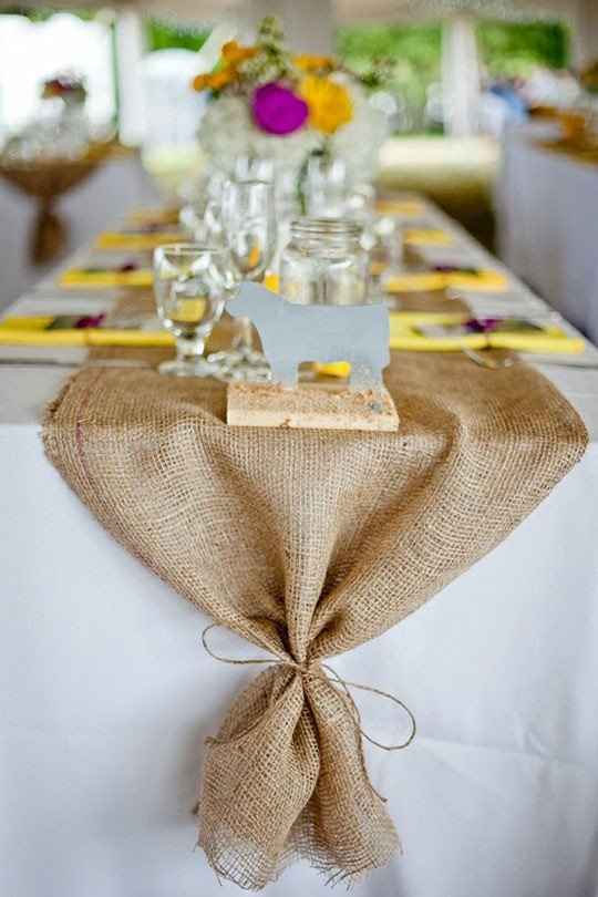 Burlap for Rustic theme...Is it worth it?