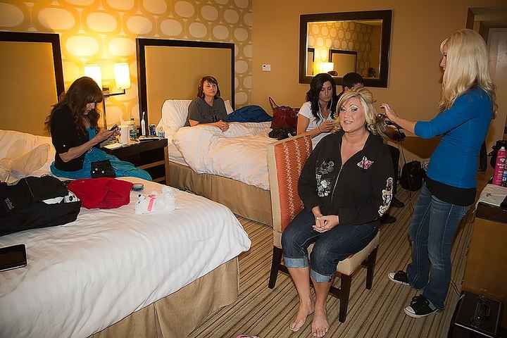 Photos of you getting ready?