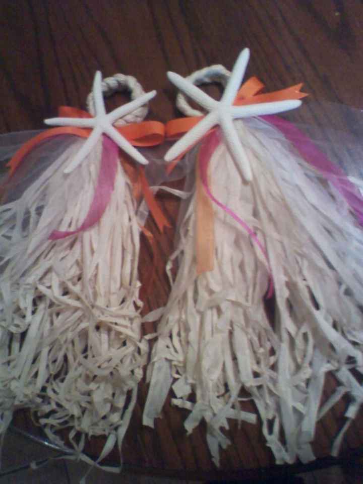 My latest DIY for a fellow beach bride!**Pics**