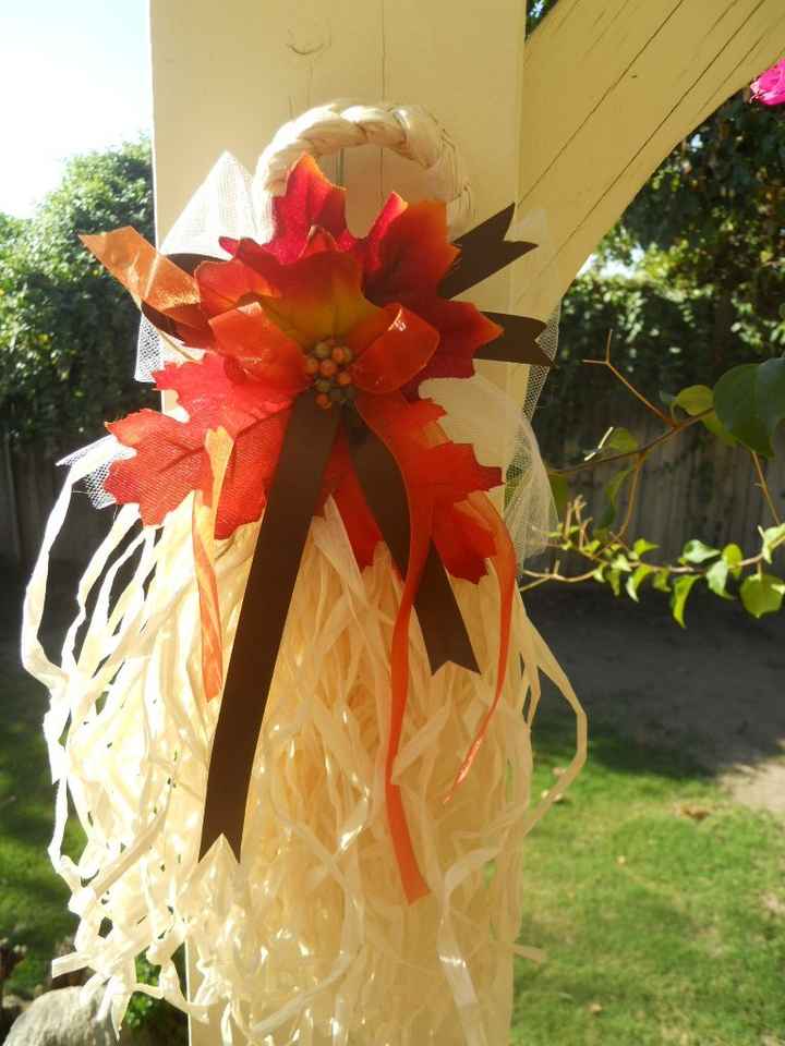 Fall has arrived, another DIY, for a friends wedding!