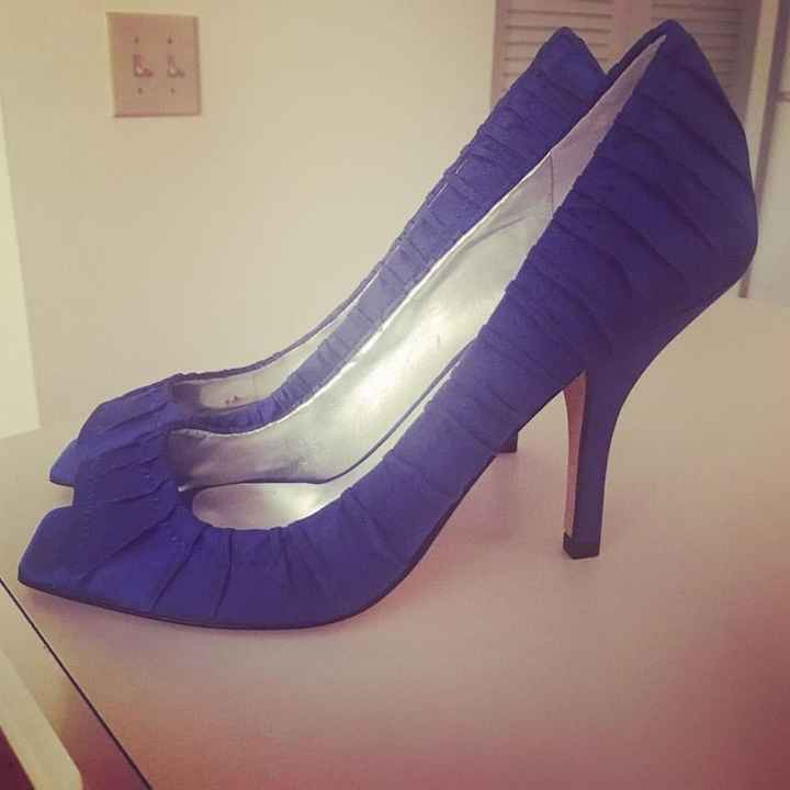 Blue shoes