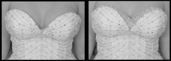 Wedding dress cleavage- help! 3