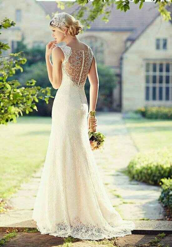 Illusion back dresses for busty brides ...