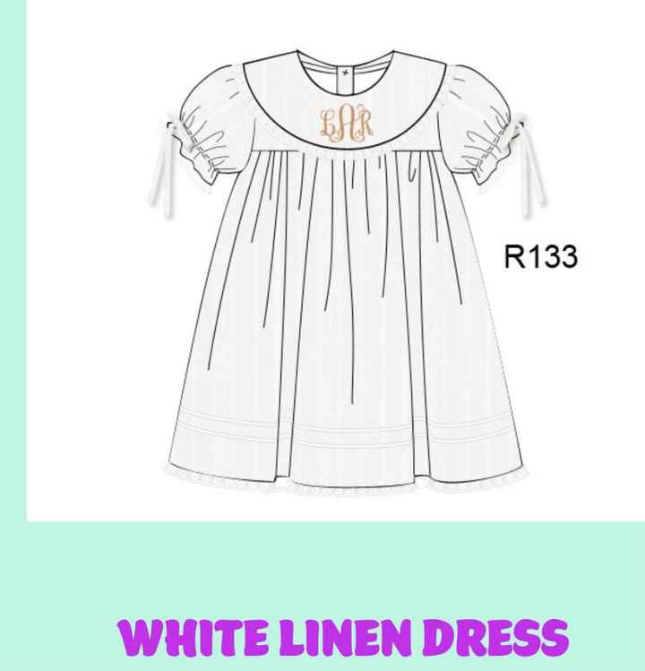 Smocked flower girl dress - 2