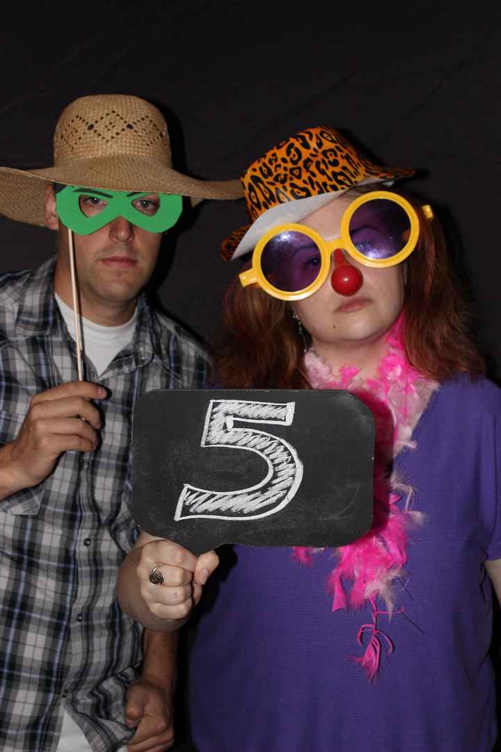 DIY - Photo Booth Style Table Numbers - PIC HEAVY