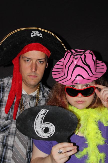 DIY - Photo Booth Style Table Numbers - PIC HEAVY