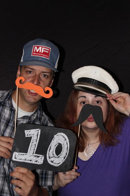 DIY - Photo Booth Style Table Numbers - PIC HEAVY