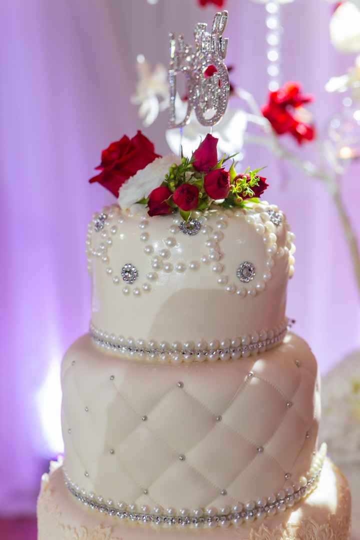 How many tiers in your wedding cake? - 2