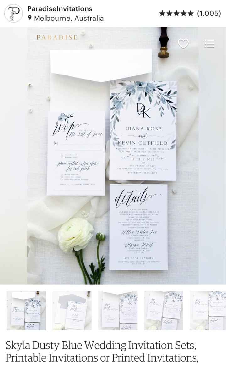 Wedding Invites! - 1