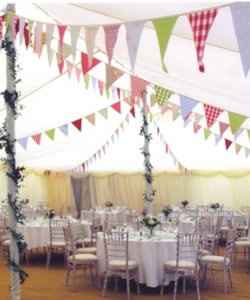 For those having a tented wedding reception