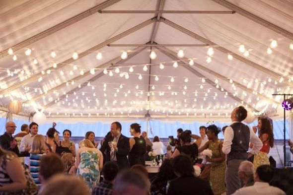 For those having a tented wedding reception